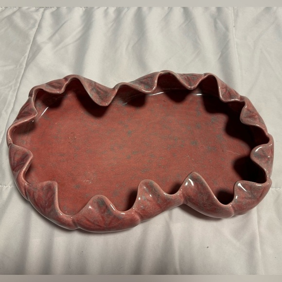 Vintage Mid Century Artistic California #208 Mauve Art Pottery Planter Trinket - Picture 5 of 16